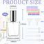 30 Botellas Perfume Vidrio 0.5oz Vacías Recargables