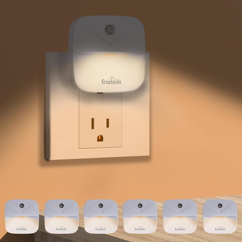 Luz Nocturna LED enchufable sensor amanecer para niños