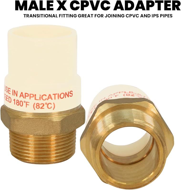 Adaptador CPVC 1-1/4" Latón sin plomo