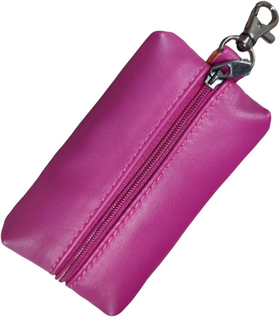 Funda cuero llaves auto cartera unisex violeta
