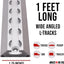2 Rieles aluminio L 12" Sistema amarre remolque