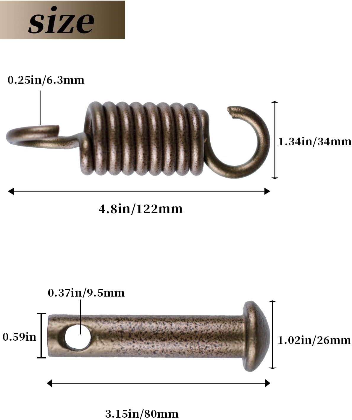 Kit hamaca forma huevo 500lb para silla y columpio marrón