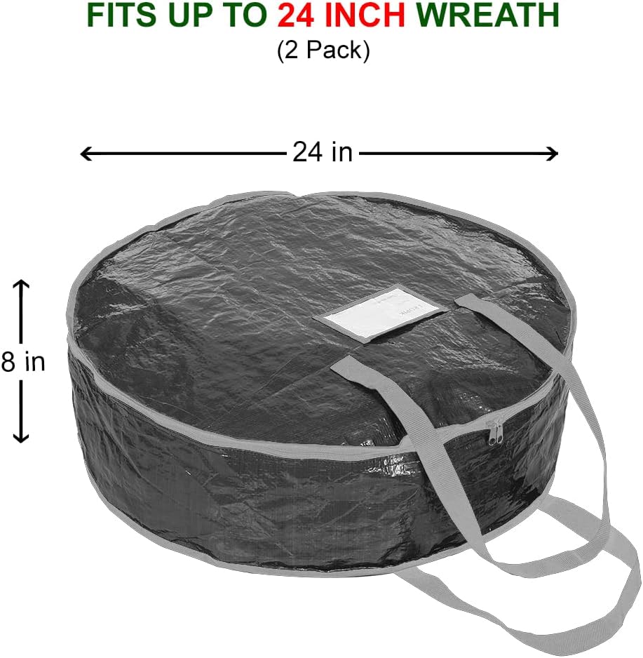 Bolsa almacenamiento Navidad 24" resistente asas ranura
