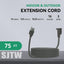 Cable extensión 16/3 75ft impermeable 10A jardín hogar