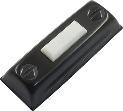 Botón timbre iluminado negro pared metal interruptor garage
