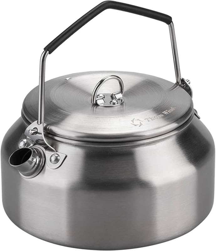 Hervidor camping acero inox 1L té senderismo