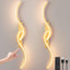 Aplique pared LED inalámbrico moderno dorado