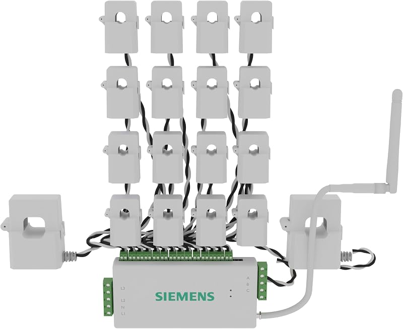 Monitor energía inteligente SIEMENS con sensores 16-50A y