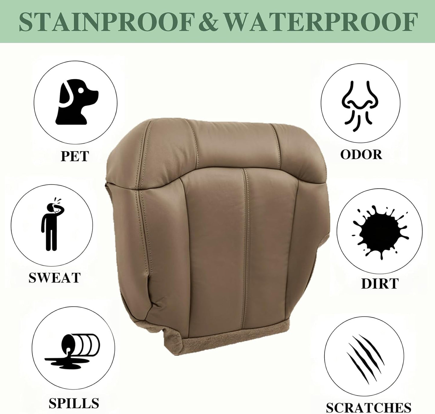 Funda asiento conductor espuma Chevy GMC 99-02