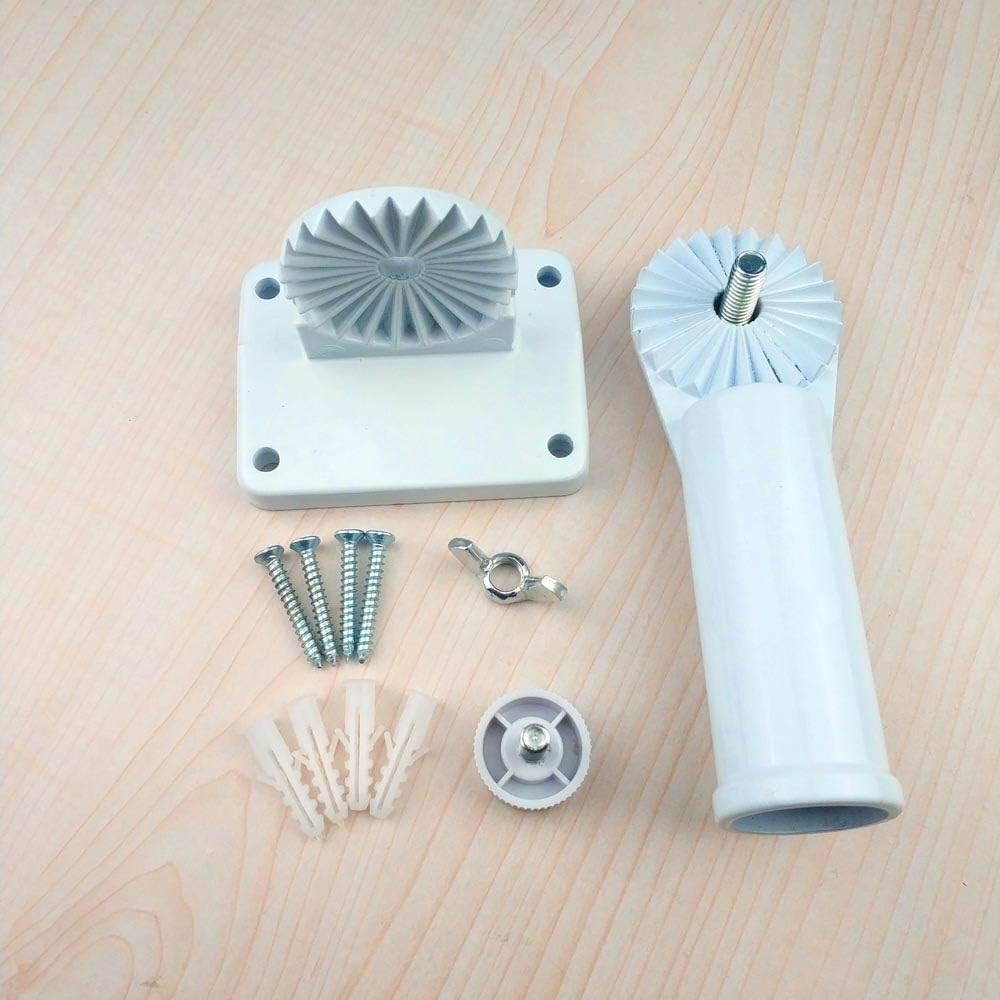 Soporte aluminio 1pulg para mástil bandera pared multiposición