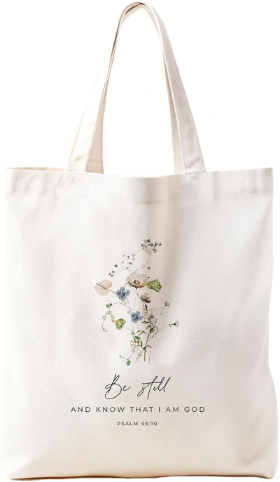 Bolsa tote cristiana para mujer con Biblia