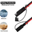 Cable extensión SAE 14 AWG conector rápido para solar RV