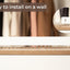 Estante corbata 20 ganchos colgadores madera pared blanco
