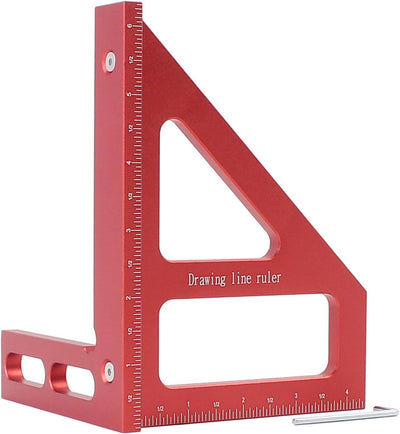 Regla medición multiángulo 6pulg aluminio 45/90 grados