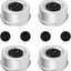 4 Tapa cubo remolque 2.72pulg antipolvo con 4 tapones goma