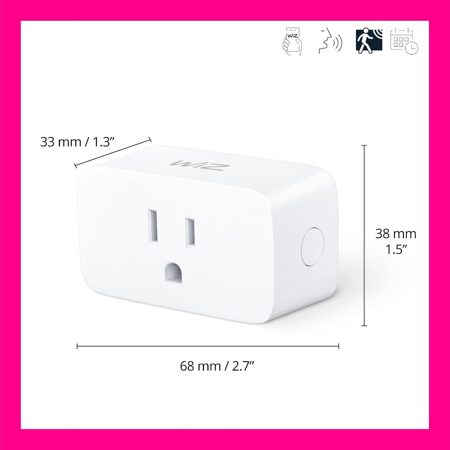 Enchufe WiFi automático detección movimiento Alexa Google
