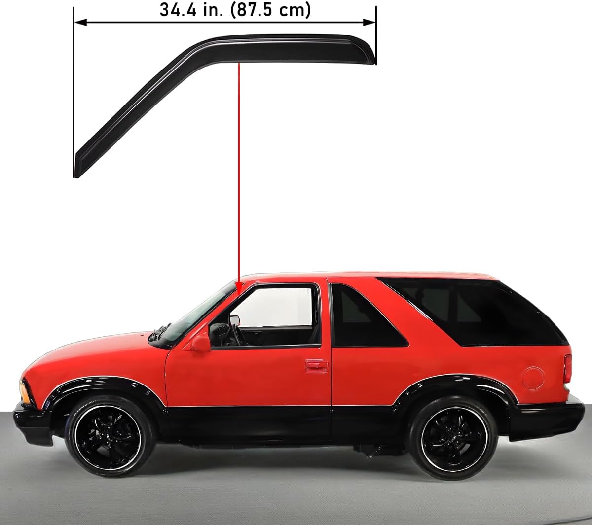 2 Visera ventilación Chevy S10 GMC Sonoma 94-03 Blazer