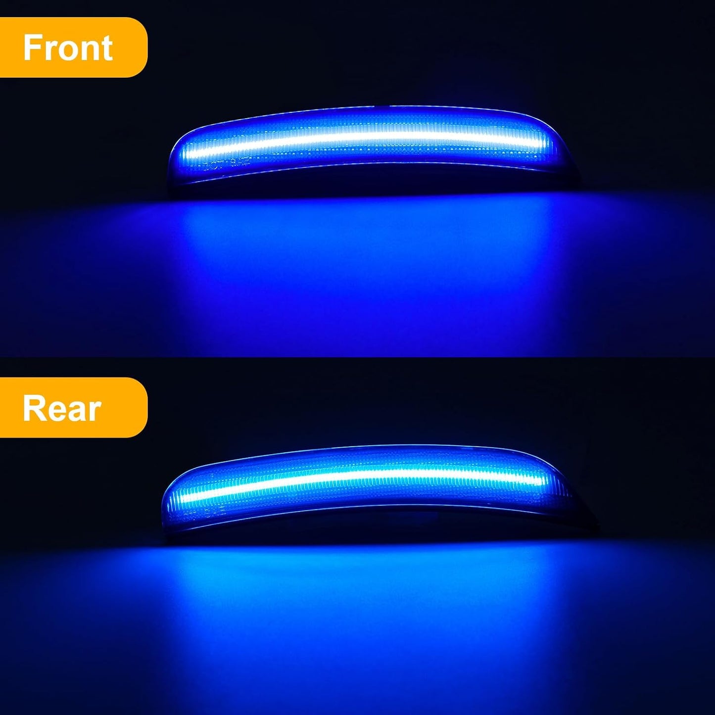 Luces laterales comp Charger 2015-23 LED azul 4 pzas