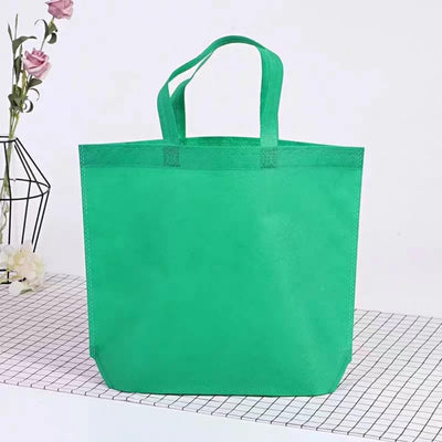 Bolsas de asas reutilizables de viaje Kicthen Comedor Tela no tejida Verde