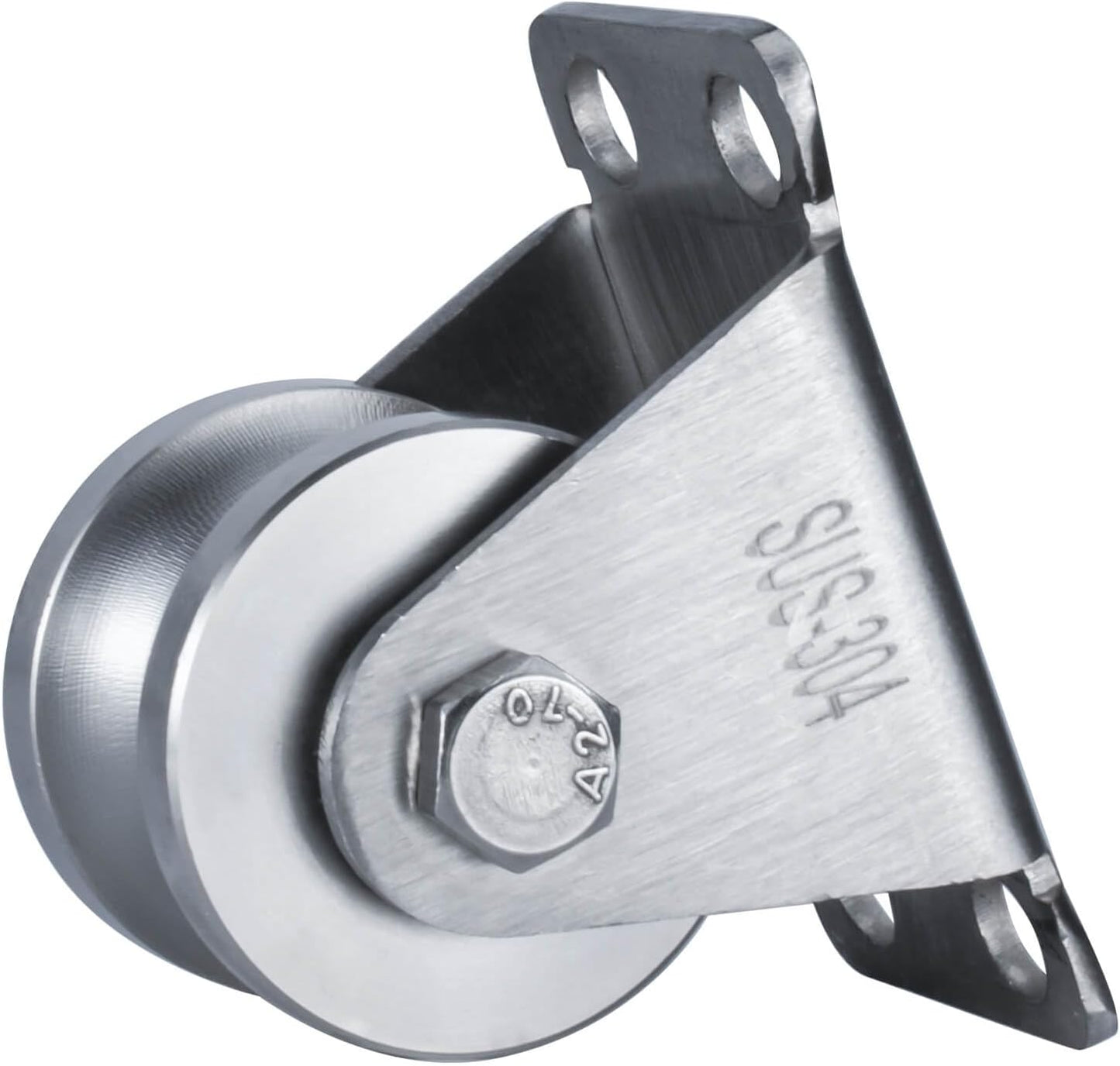 Polea de cable acero inox rueda pared 1 pack