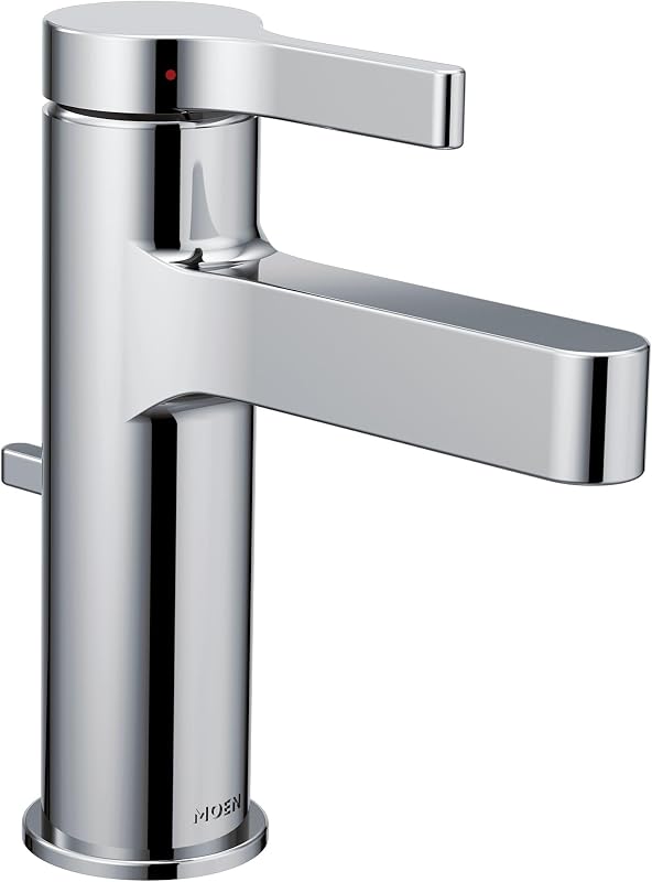 Grifo baño cromado una manija Moen Vichy