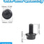 Tornillos hexagonales m6-1.0x12mm brida negro clase 10.9