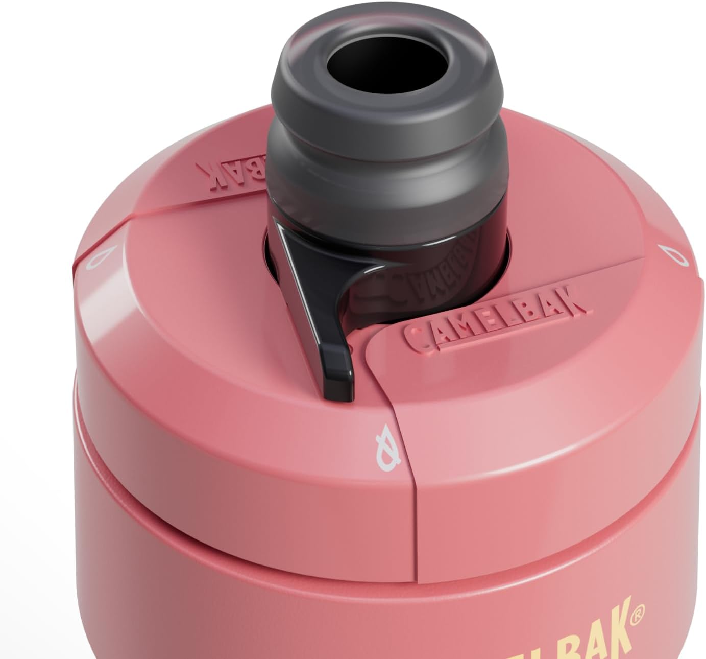Botella agua exprimible ciclismo 24oz atardecer coral
