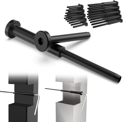 20 Pzas Barandilla Invisibles Negro 1/8pulg Acero Inox T316