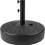 Base sombrilla acero resistente exterior negro