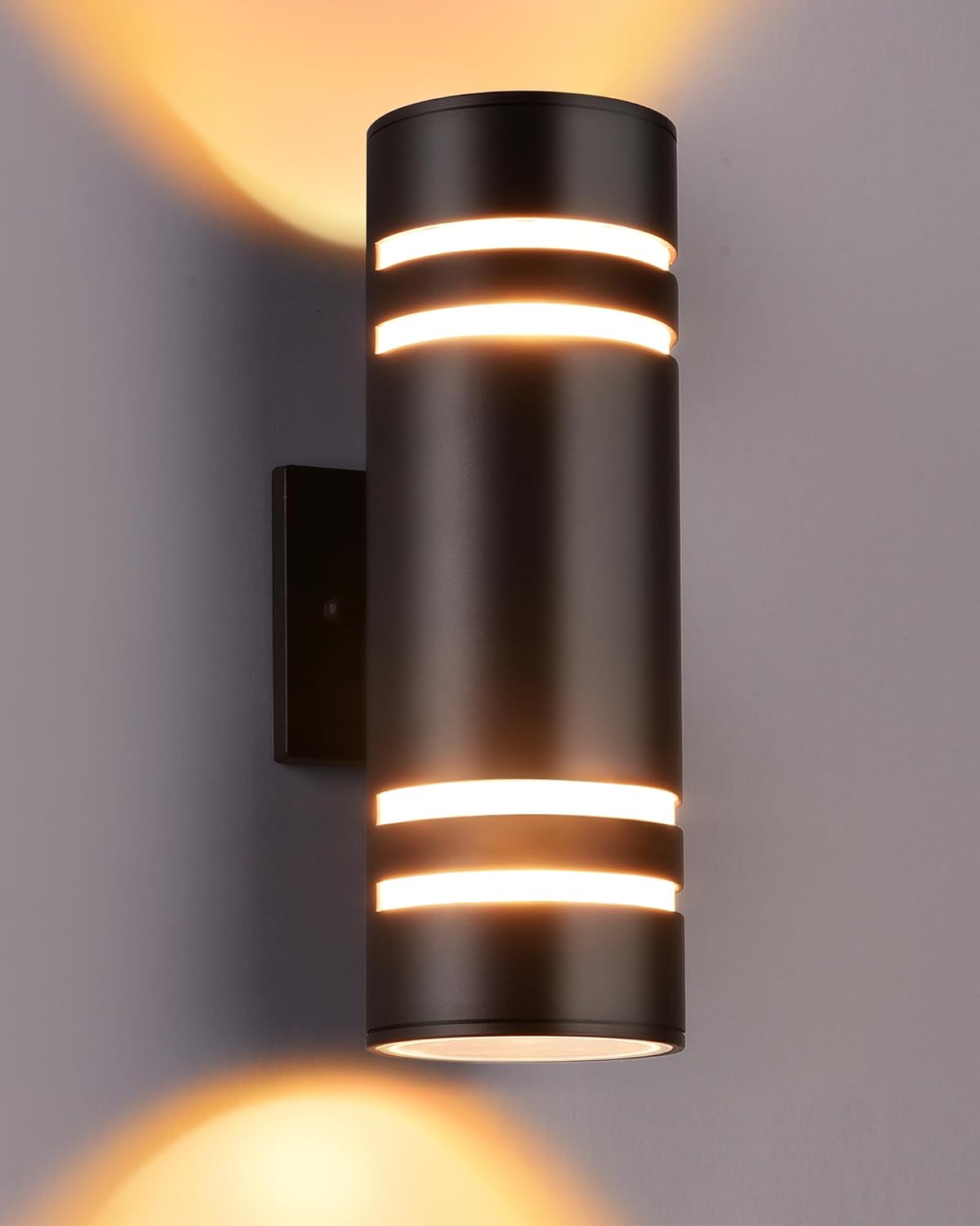 Luminaria exterior IP65 bronce aceitado aluminio pared