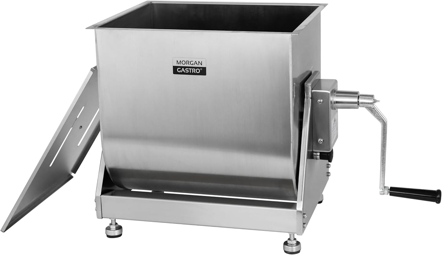 Batidora manual de carne acero inoxidable tina inclinable