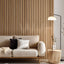 Paneles pared madera roble 118x23pulg decoración