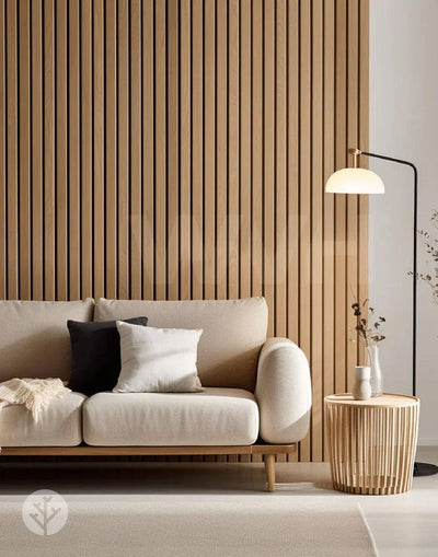 Paneles pared madera roble 118x23pulg decoración