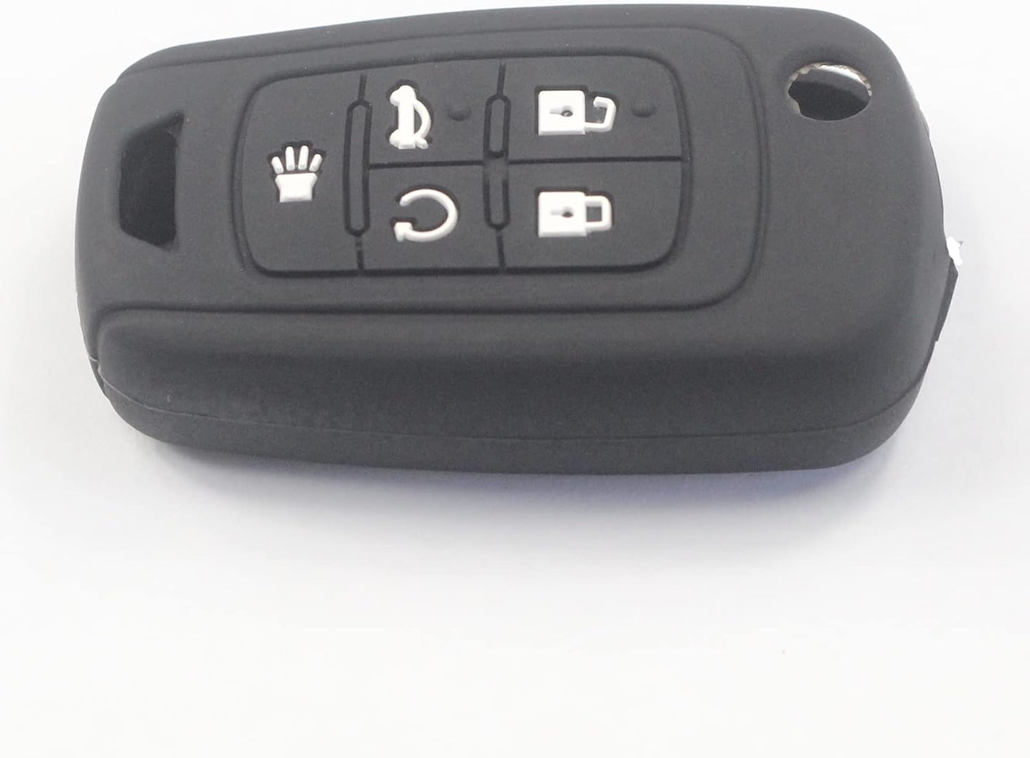 2 Fundas Silicona Goma 5 Botones Abatibles Sin Llave Negro