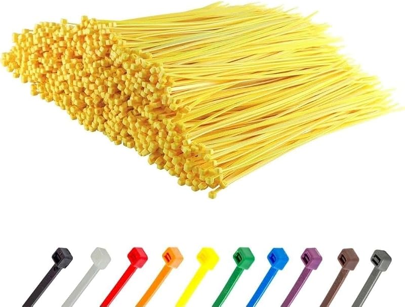Bridas amarillas nailon 12" 1000uds resistente UV