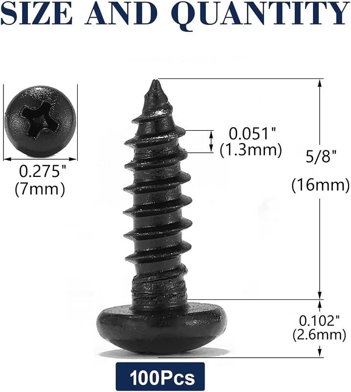 Tornillo madera #7x5/8 acero inox 18-8 100 pzas