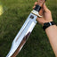 Cuchillo Bowie estilo cocodrilo para él camping