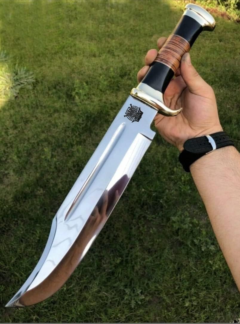 Cuchillo Bowie estilo cocodrilo para él camping