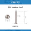Tornillos cabeza botón M8x1.0 acero inox 304 A2-70 10 pzas
