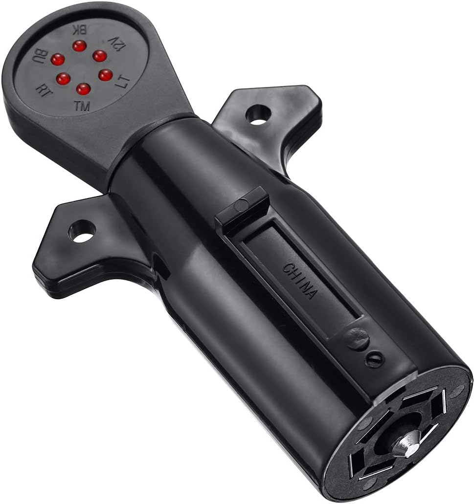 Probador cableado remolque 7 pines conector cuchilla LED