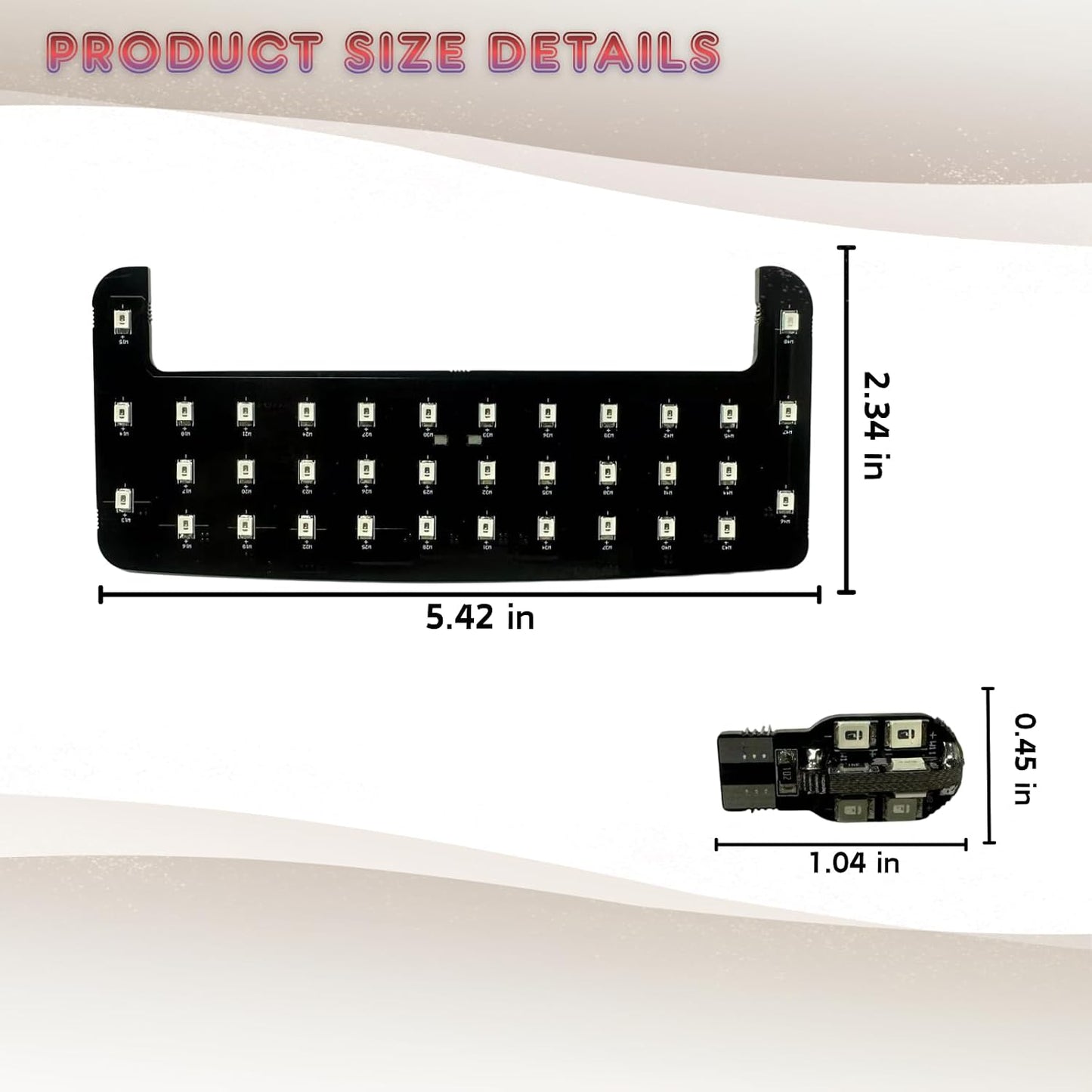 Kit luces LED ajustables blancas 6000K para Toyota