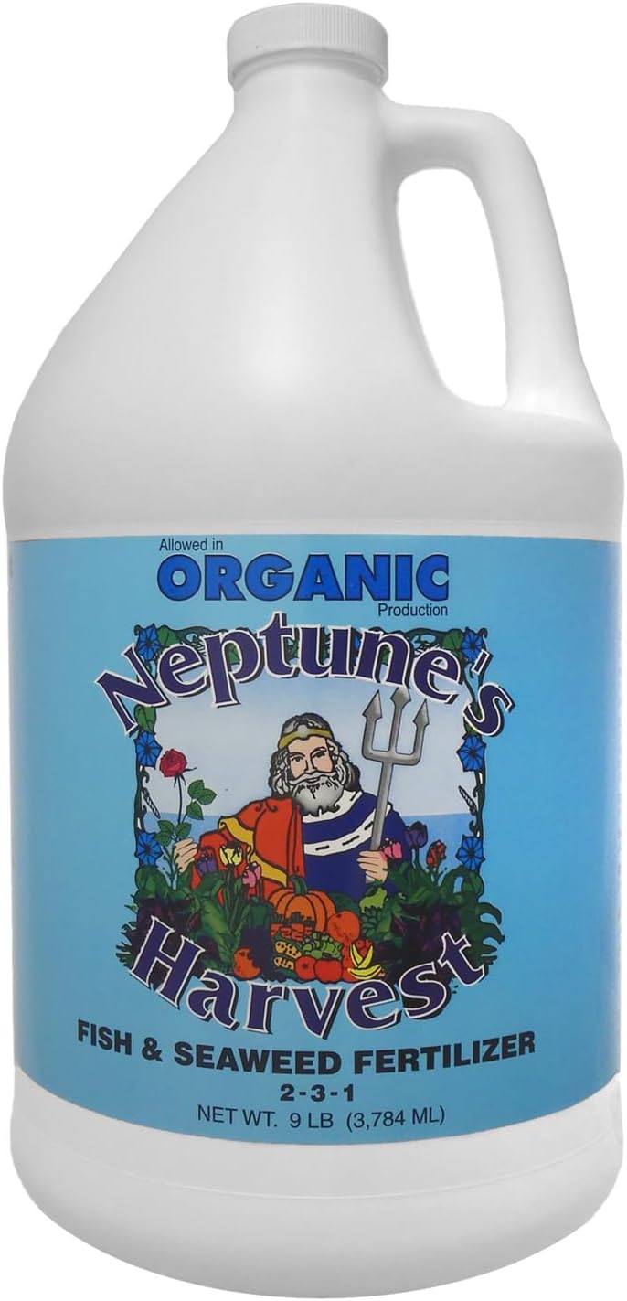Fertilizante líquido pescado algas 2-3-1 1gal para plantas