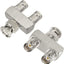 Adaptador BNC macho a hembra tipo T 3 vías