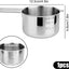Taza medidora de acero inoxidable para cocina y café con medidas dobles