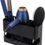 Soporte herramientas cabello negro metal pared