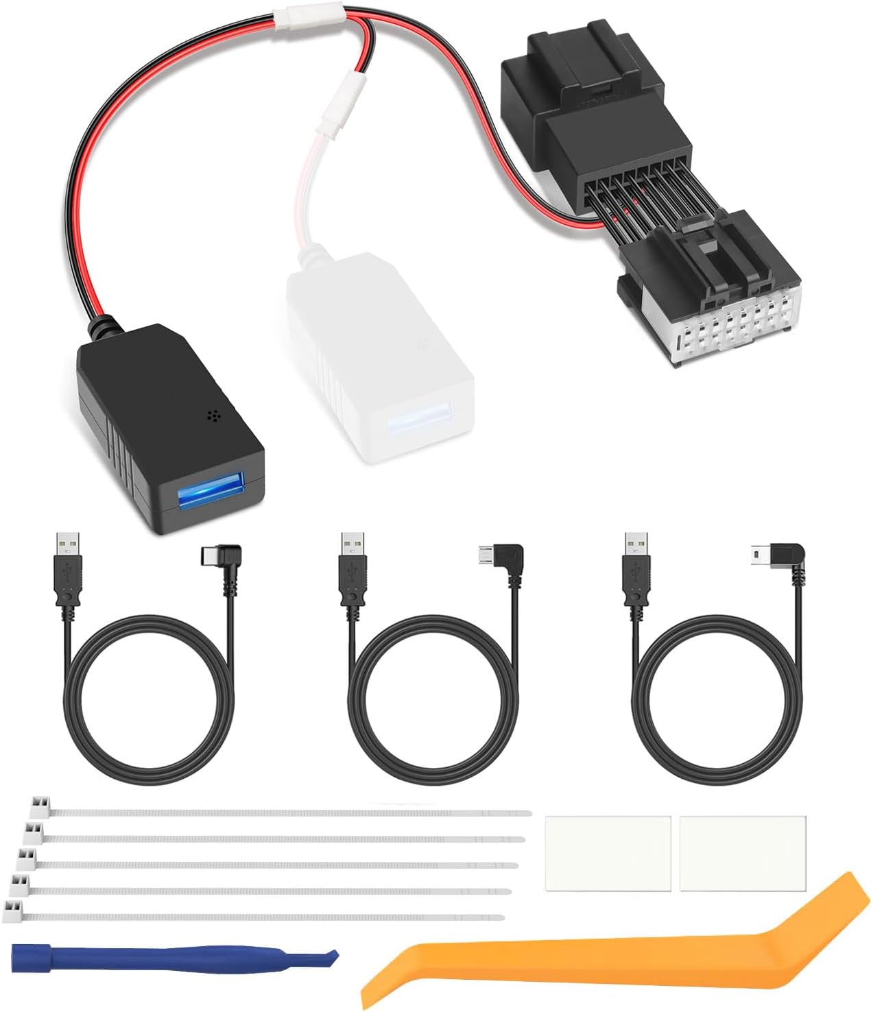 Adaptador corriente dashcam Ford Bronco F150 USB retrovisor