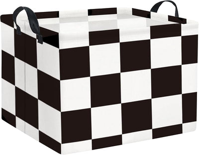 Canasta rectangular con asas para organizar hogar