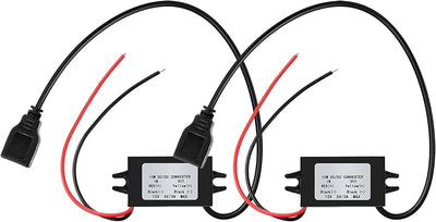 Convertidor CC 12V a 5V USB para automóvil 2 Pzas
