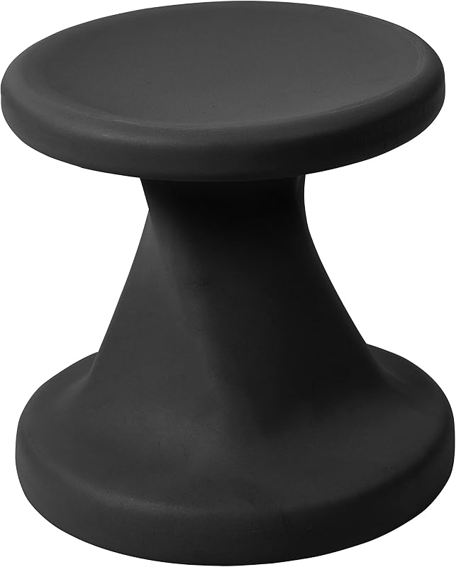 Taburete giratorio Wobble 14" asiento activo negro