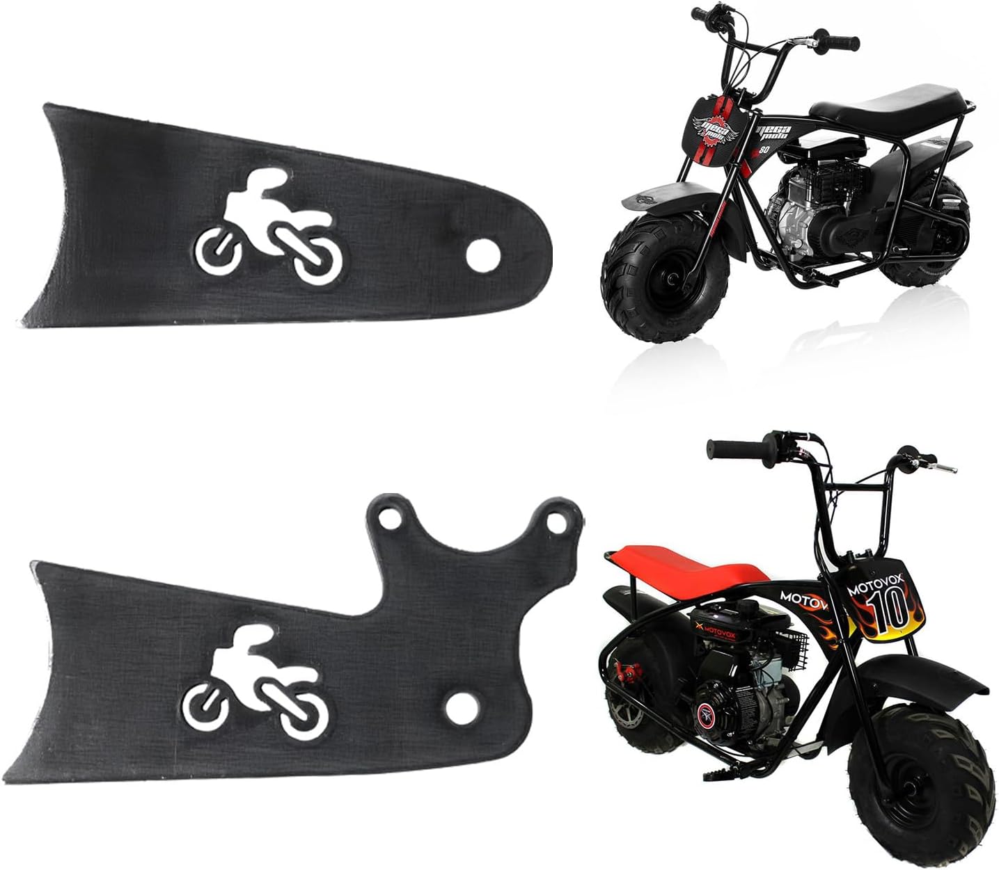 Pestañas extensión para bicicleta 8" Motovox/MM80